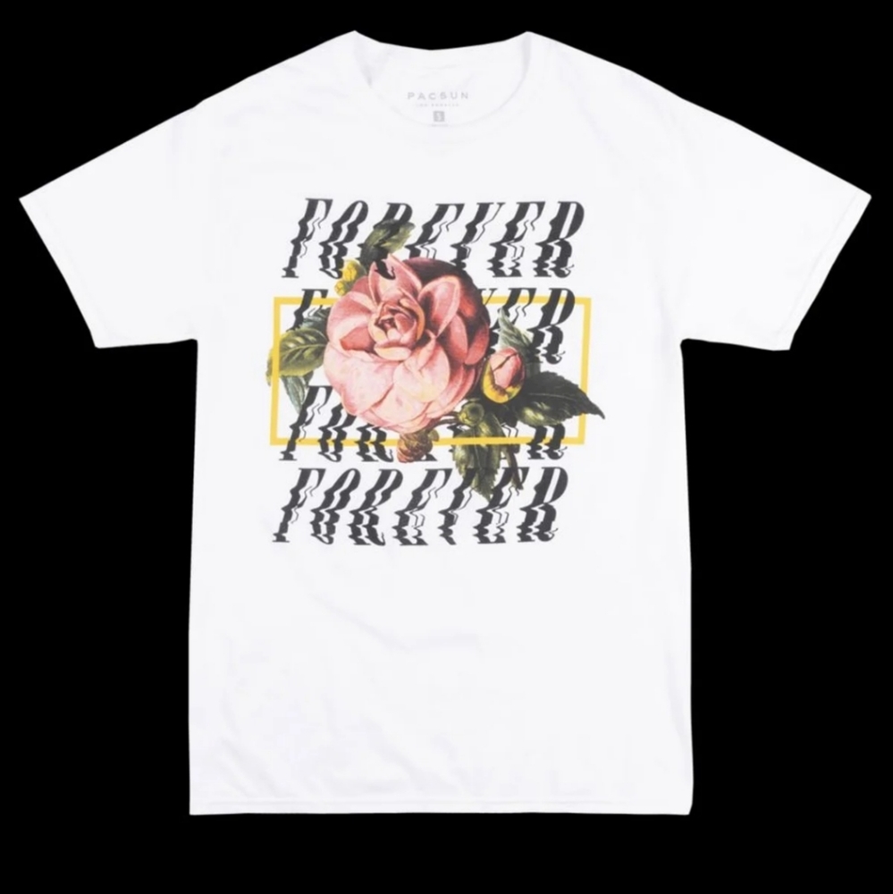 PACSUN FOREVER ROSE T-SHIRT
